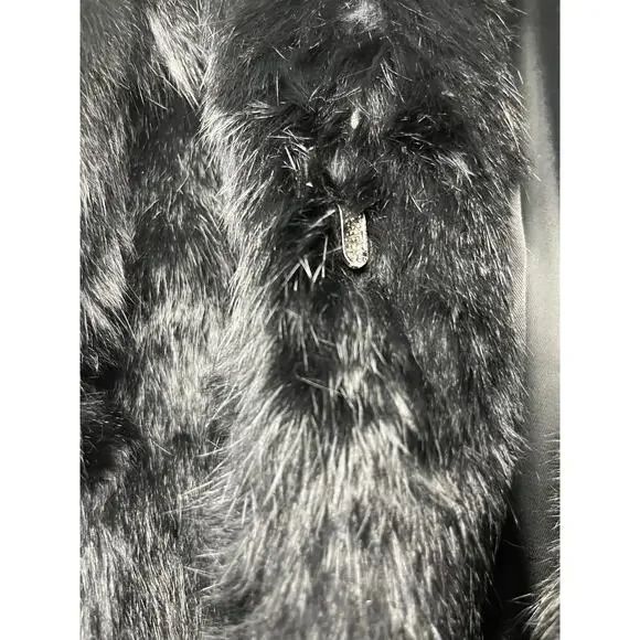 Vintage 1980’s Somerset Furs of Los Angeles Rabbit Fur Coat Size Medium - Picture 11 of 14